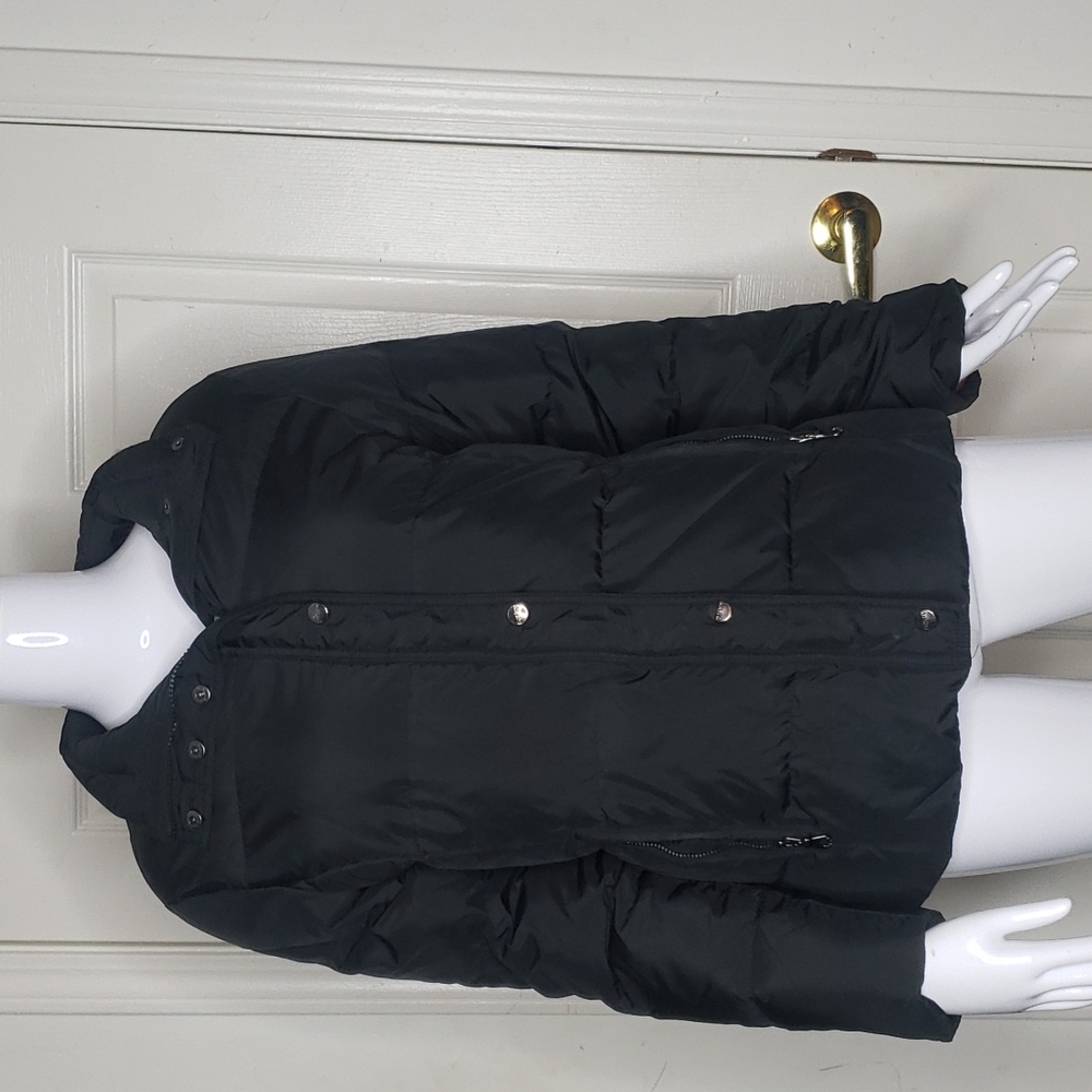 DKNY Black Down Puffer Coat Size Small